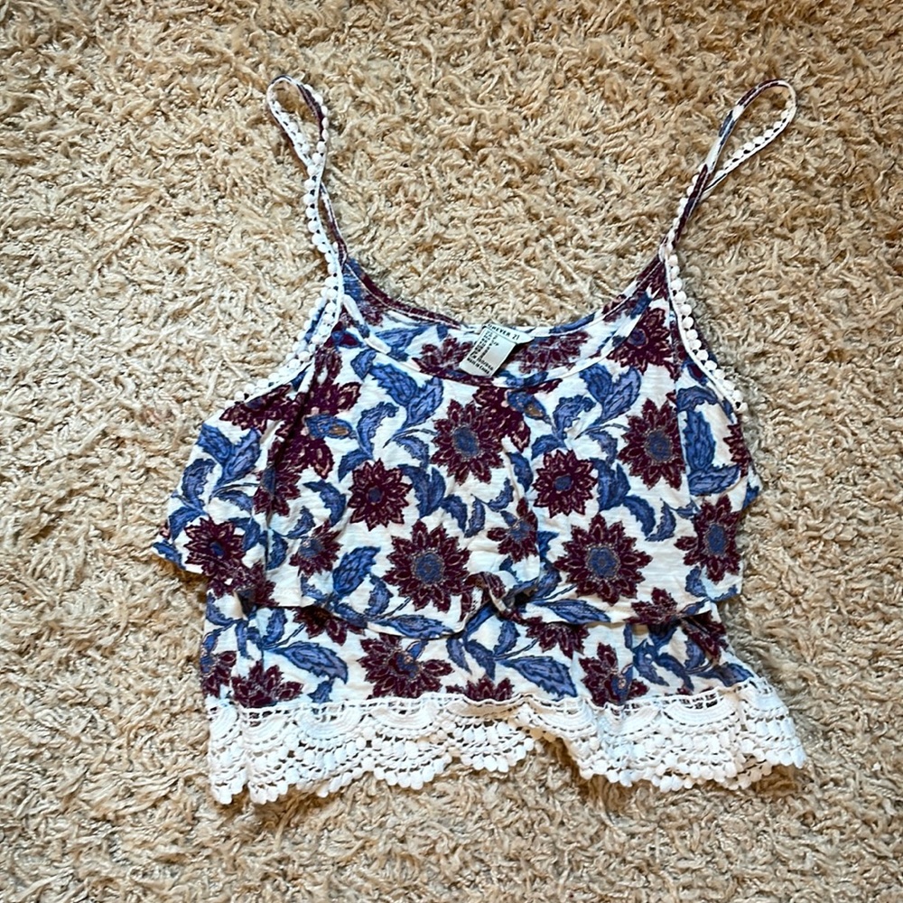 Small Forever 21 Floral Tank-top